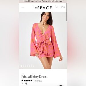 L Space Printed Kristy Dress NWOT